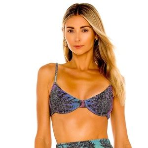 BRAND NEW BEACH RIOT Camilla Bikini Top NWT